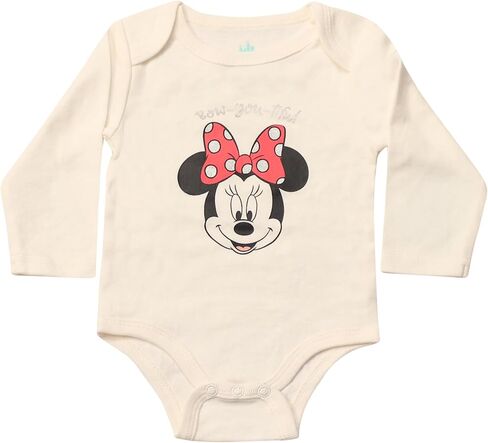 Magic Threadz Disney Clothes Baby Girls Bodysuit 3 pack - Minnie Mouse & Marie من Aristocats Bodysuits Newborn - الرضيع in Kuwait
