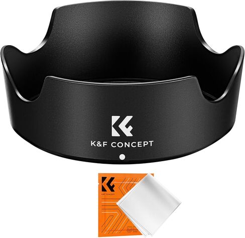 K&F Concept 58mm Lens Cap Cover + Lens Hood for Canon RF 24-50mm f/4.5-6.3 is STM,EF-S 18-55mm f/3.5-5.6 is STM,EF-S 18-55mm f/4-5.6 is STM in Saudi Arabia