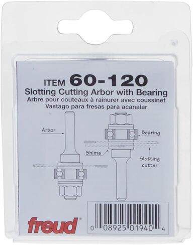 Freud 60-120: Slotting Cutter Arbor with 1/4" shank, carbide height in Saudi Arabia
