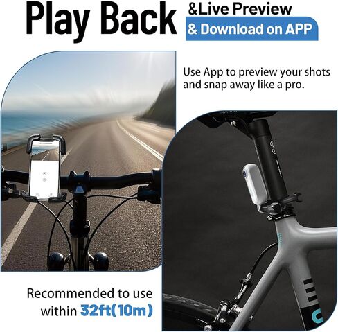 4K Mini WiFi Action Camera 128GB Thumb Pov Portable Body Cam مسجل فيديو يمكن ارتداؤه مع كاميرا الفيديو المقاومة للماء IPX7 ، جبل خوذة ، مغناطيسي ، Pocket Sport DV لركوب الدراجات ، الحيوانات الأليفة ، المدونة (أبيض) in Kuwait