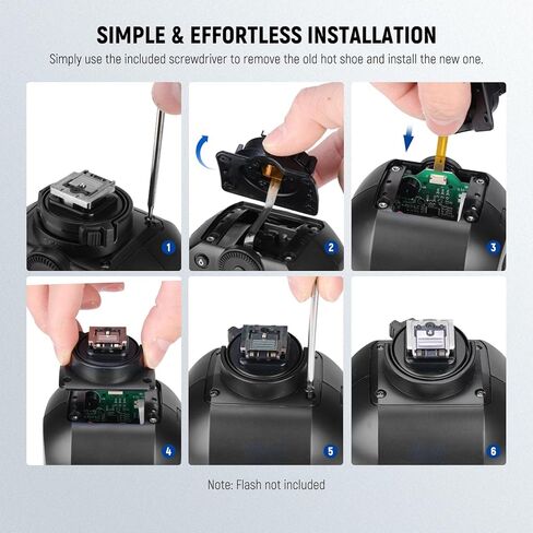 استبدال الأحذية الساخنة Neewer Z1-S ، فقط لـ Z1-S Round Head Flash متوافق مع كاميرا Sony ، جزء إصلاح الأحذية الساخن مع واجهة التلامس المعدنية تمت ترقيتها in Kuwait