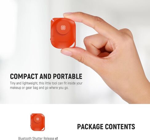 NEEWER RT116 Wireless Bluetooth Remote Camera Shutter Release Control Compatible with iPhone iPad Android Smartphone for Instagram Snapchat Selfie Photo Video Recording in Saudi Arabia