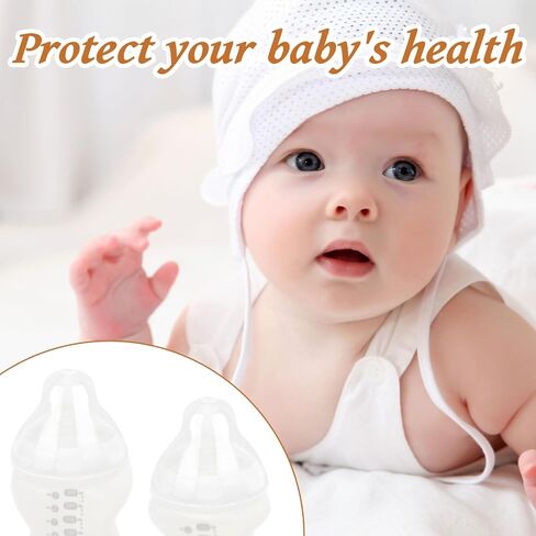 4pcs Baby Bottle Lids Replacement for Tommee Tippee, Leakproof Seal & BPA-Free Caps Replacement Designed for 5oz and 9oz Bottles in Saudi Arabia