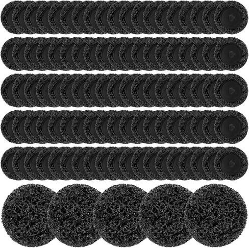 100 Pcs 2" Die Grinder Sanding Discs Change Strip Disc Diamond Nylon Abrasive Paint Stripper Wheel for Die Grinder Surface Prep Strip Grind Polish Burr Finish Rust Paint Removal (Black) in Saudi Arabia