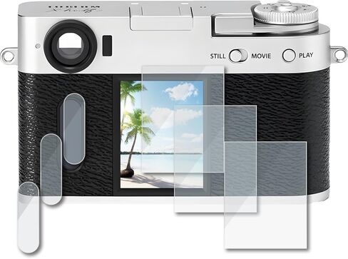 حامي الشاشة ل fujifilm x-half/x-hf1 الزجاج المقسّر 【3pcs】+ fuji x half subcreen 【3pcs】 ، 9h صلابة | مضاد للخلع | الفقاعة الحرة | التثبيت السهل in Saudi Arabia