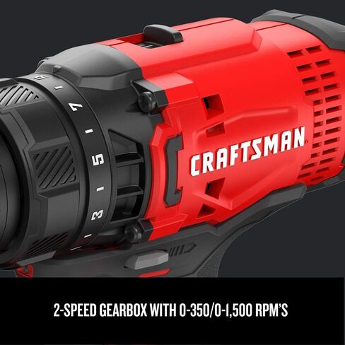 Craftsman CMCD700C1R 20V السرعة المتغيرة ليثيوم أيون 1/2 في. in Saudi Arabia