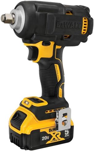DeWalt 20V Max Impact Wrench ، اللاسلكي ، 1/2 بوصة ، بطاريتين وشاحن مشمولة (DCF891P2) in Saudi Arabia