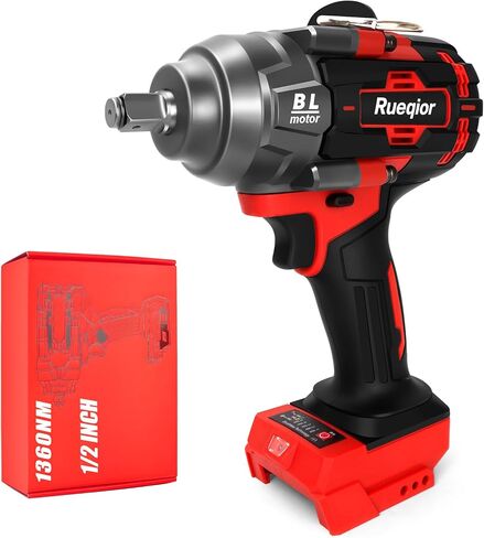 Cordless Impact Wrench 1/2" for Milwaukee 18V Battery, Impact Wrench 1000FT-LBS(1360N.m) High Torque Brushless Electric Impact, with 4 Modes Power Impact Driver for Car, Truck, Mower (No Battery) in Kuwait