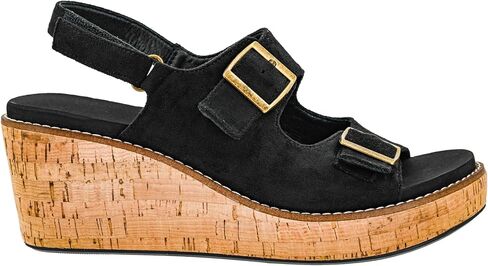 Corkys Footwear Womens 'My 2 Cents' 2.5-Inch Wedge, With A Hook And Loop Ankle Closure, Two Straps With Adjustable Buckles and Cushioned EVA Insoles For All Day Wear in Saudi Arabia