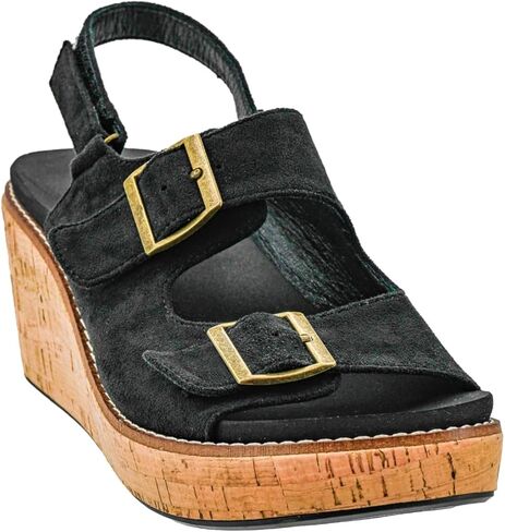 Corkys Footwear Womens 'My 2 Cents' 2.5-Inch Wedge, With A Hook And Loop Ankle Closure, Two Straps With Adjustable Buckles and Cushioned EVA Insoles For All Day Wear in Saudi Arabia