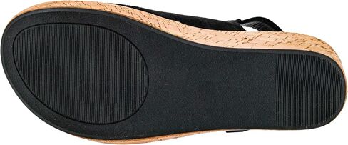 Corkys Footwear Womens 'My 2 Cents' 2.5-Inch Wedge, With A Hook And Loop Ankle Closure, Two Straps With Adjustable Buckles and Cushioned EVA Insoles For All Day Wear in Saudi Arabia