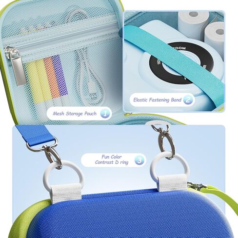 ProCase Kid Instant Print Camera Case, Portable Hard Carrying Storage for Organizing Dylanto ESOXOFFORE DUDUDRAGON and Print Paper (Box Only) - Purple in Kuwait