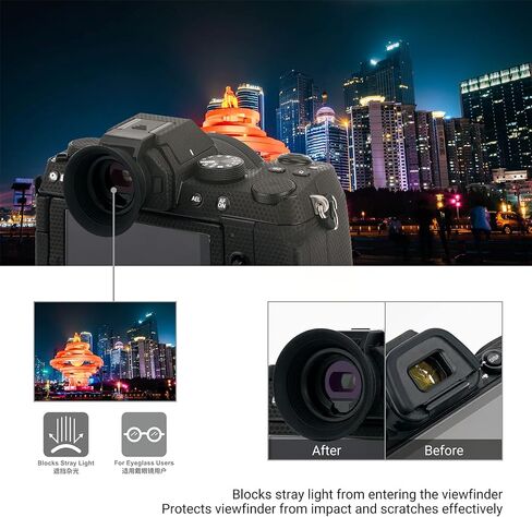 Soft Silicon Camera Viewfinder Eyecup Eyeshade for Fuji Fujifilm X-S20 X-S10 XS10 X-T200 XT200 Eyepiece Eye Cup Protector in Saudi Arabia