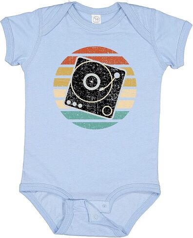 inktastic turn table سجل لاعب bodysuit رجعية in Kuwait