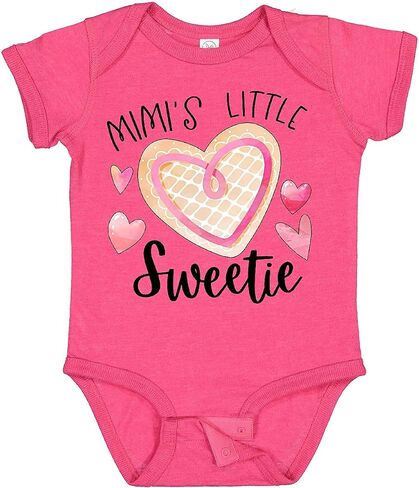 inktastic Mimi's Little Sweetie with Heart Cookie Baby Bodysuit in Saudi Arabia