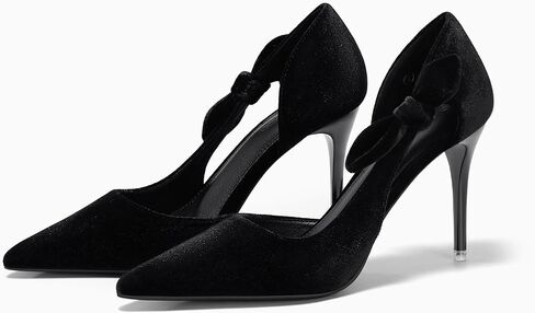 Coutgo Womens Stiletto High High Cheels مغلق مضخات إصبع القدم المدببة المضخات in Saudi Arabia