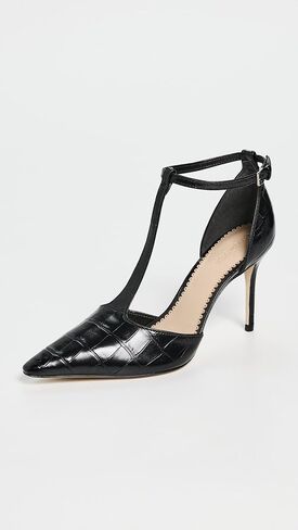 Cinq à Sept Women's Clara Croco T Strap Pumps in Saudi Arabia