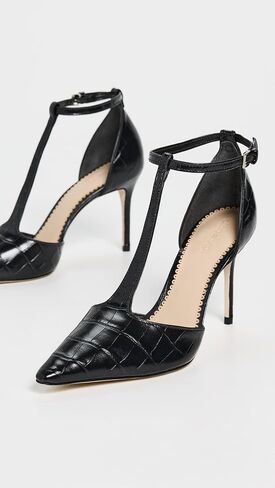 Cinq à Sept Women's Clara Croco T Strap Pumps in Saudi Arabia