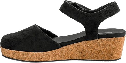 Corkys Footwear Women's All In Wedge 1.5 بوصة-تصميم مغلق أخماني ، وخطاف قابل للتعديل وحزام الكاحل ، وإعلان مملوء بالوسادة ، وإسفين كورك خفيفة الوزن للراحة طوال اليوم in Saudi Arabia