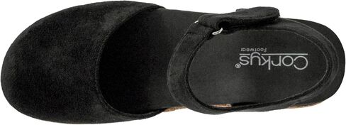 Corkys Footwear Women's All In Wedge 1.5 بوصة-تصميم مغلق أخماني ، وخطاف قابل للتعديل وحزام الكاحل ، وإعلان مملوء بالوسادة ، وإسفين كورك خفيفة الوزن للراحة طوال اليوم in Saudi Arabia