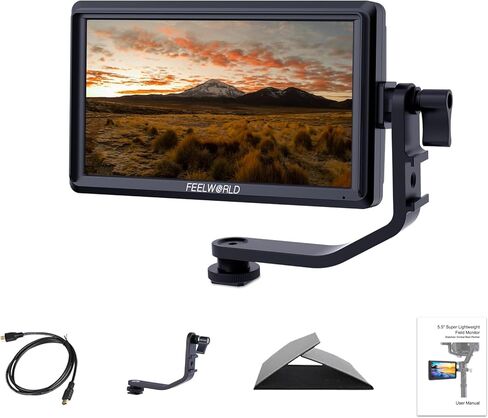 FEELWORLD S55V2 5.5 Inch DSR Camera Field Monitor Small Full HD 1920x1152 IPS Video Assist Mit HDMI Output and Input in Saudi Arabia