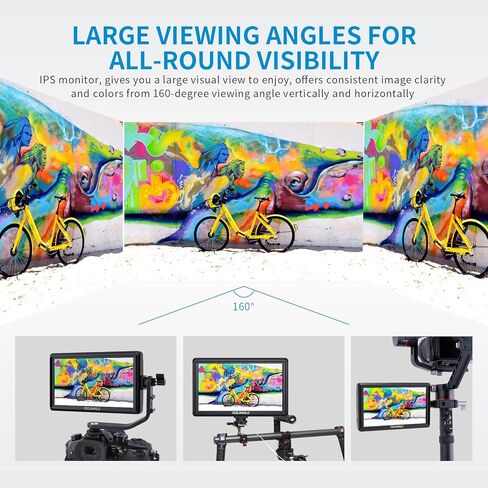 FEELWORLD S55V2 5.5 Inch DSR Camera Field Monitor Small Full HD 1920x1152 IPS Video Assist Mit HDMI Output and Input in Saudi Arabia