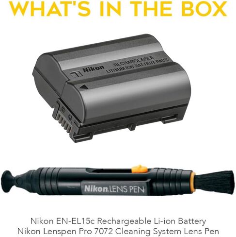 Nikon En-EL15C حزمة بطارية Li-ion القابلة لإعادة الشحن مع Nikon Lenspen Pro 7072 Cleaning System Lens Pen (عنصران) in Kuwait