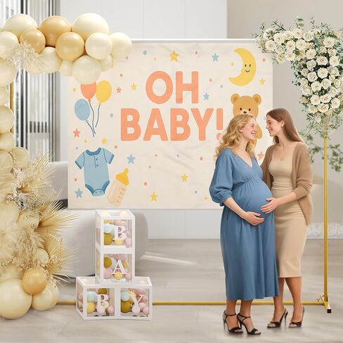 Walensee 7.9FTx6.6FT Gold Wedding Arch Backdrop Stand, Adjustable Square Metal Arch Frame for Ceremony Party Birthday Baby Shower Bridal AnniversaryGarden Balloon Photo Decoration in Kuwait