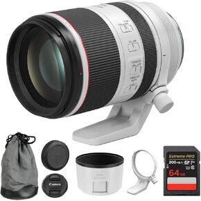 Canon RF 70-200mm f/2.8 L هو عدسة USM | براعة مؤيدة للمستوى في تصميم مضغوط (3792C002) + بطاقة ذاكرة 64 جيجابايت in Kuwait