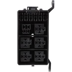 SCITOO 12 Way Fuse Box Blade with Cover Fuse Box Block with LED Indicator for 12-32V DC Automobile Boat Truck Bus Marine in Kuwait