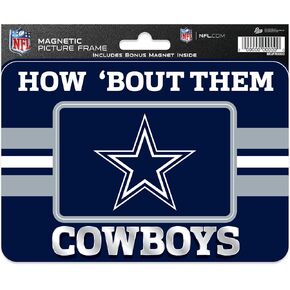 Rico Industries NFL Unisex NFL Football Stripes Magnetic Picture Frame (5"x6.75") & Magnet Combo Set - Home Décor in Kuwait