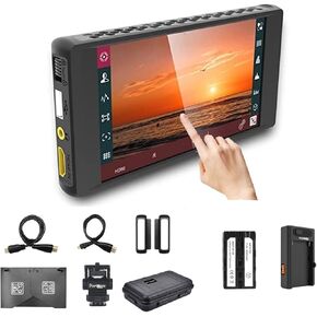 Portkeys PT6 DCI-P3 IPS Touchscreen 5.2'' On-Camera Field Monitor with 1080P 60 HDMI Output, 4K HDMI 30p Input, 3D LUT Out, Peaking Frame, Image Crop, Stretch Effect(Vertical), Peaking Frame in Saudi Arabia