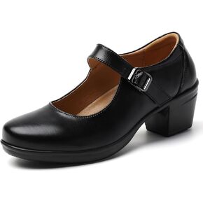 Mary Jane Shoes Women Black Heels فستان مريح للنساء منصة ماري جينس مضخات أنيقة الأعمال in Kuwait