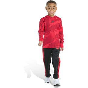adidas baby-boys 2-piece Long Sleeve Hooded Halftone Camo Printed Cotton Tee & Pant Set in Saudi Arabia
