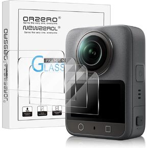 Orzero (4 Pack) Camera Screen Protectors Compatible for DJI Osmo 360 Accessories, Protector De Pantalla Tempered Glass 9H High Definition Clear Anti-Scratch Bubble-Free in Kuwait