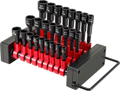 Titan 16297 مجموعة سائق الجوز المغناطيسي من 9 قطع ، مجموعة Setter Nut Setter in Saudi Arabia