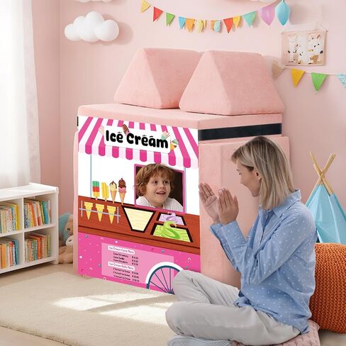 4 PCS Play Panel for Kids Couch Foam Sofa ، لوحة أساليب Modular Play Modular للأطفال (Play Couch غير مدرجة) in Kuwait