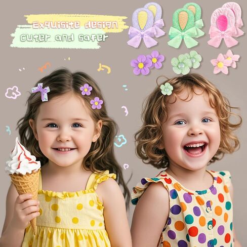 Saoropeb 56 PCS مقاطع شعر للفتيات طفل مقاطع شعر ملحقات شعر لطيف للأطفال تصميم الكرتون للبنات الصغير in Kuwait