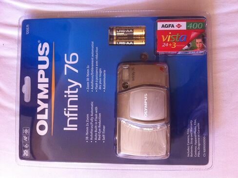 Olympus Infinity 76 35mm Point & Shoot Film Camera | Autofocus Lens, Built-in Flash | Vintage Compact Camera (Renewed) in Saudi Arabia