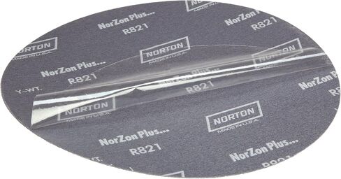 Norton BlueFire R821P PSA Disc, Cloth Backing, Adhesive Backed, Zirconia Alumina, 10 inches Diameter, 40 Grit (Pack of 25) in Saudi Arabia