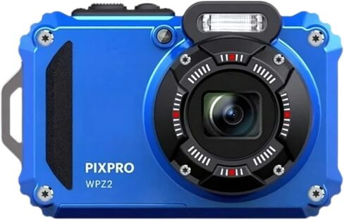 Kodak Pixpro WPZ2 Camera 16mp Digital Digital مع تكبير 4x (أزرق) مع بطاقة ذاكرة 32 جيجابايت ، بطاريات (حزمة) وقارئ البطاقات (4 عناصر) in Kuwait