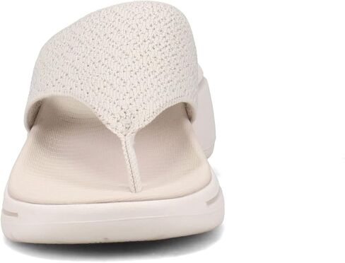 Skechers Go Walk Arch Fit Knit 3 Point Sandal Natural 12 B (M) in Kuwait