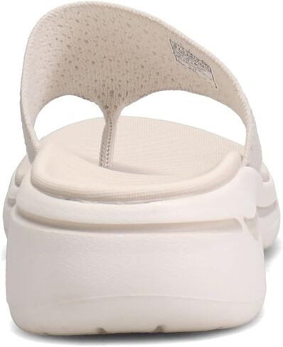 Skechers Go Walk Arch Fit Knit 3 Point Sandal Natural 12 B (M) in Kuwait
