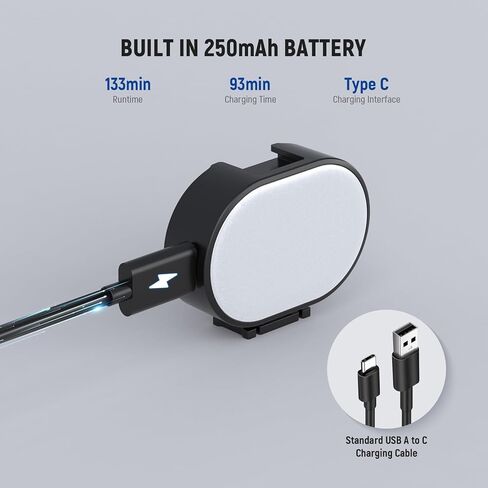 NEEWER ENTRY LEVEL VERSION Magnetic Camera Auxiliary Light for Vlog, 1W Plastic Small Cold Shoe LED Panel Lighting for Phone Cage Action Cam AC024 OSMO Pocket 3 Mount & M21, 3 Modes CRI95+ 250mAh, N14 in Saudi Arabia