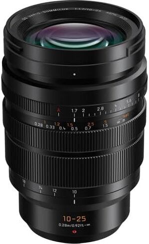 Panasonic Leica DG Vario-Summilux 10-25mm Lens (H-X1025) Bundle Including: Lens Pouch, 3-Piece Filter Kit, Lens Caps, Cap Keeper, Full Cleaning Kit in Saudi Arabia
