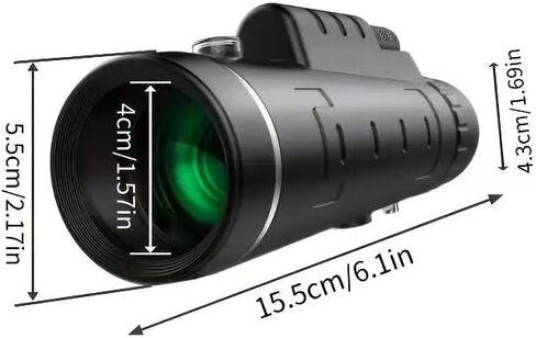 40x60 monocular Telescope, Suitable for Adults and Children, for Bird Watching, Hiking, and Concert Tours, with Phone Clip and Stand in Saudi Arabia