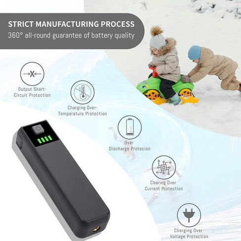 مقبض بطارية Pocket 3 متوافق مع كاميرا DJI Osmo Pocket 3 ، استبدال الطاقة المحمولة 5000mAh ، تم إنشاؤه في 22.5 ساعة شحن سريع للبطارية وفتحة خيط 1/4 بوصة (1pcs) in Saudi Arabia