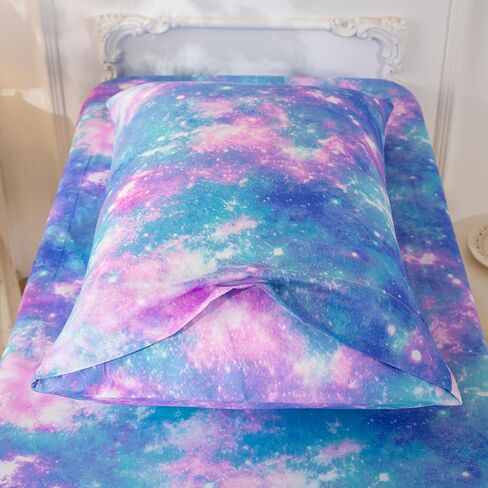 SDIII 4 Piece Strawberry Toddler Bedding Set, Kawaii Fruit Printed Pink Toddler Bedding Girl with Comforter, Fitted Sheet, Flat Sheet, Pillowcase in Kuwait