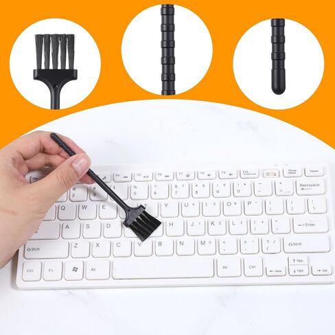 BEWUDY 10 PCS Mini Keyboard Cleaning Kit ، فرش تنظيف الغبار الإلكترونية المضادة للثبات مع شعيرات PP ، للوحة مفاتيح الكمبيوتر ، اللوحة الأم ، الكاميرا ، مساحة صغيرة in Kuwait