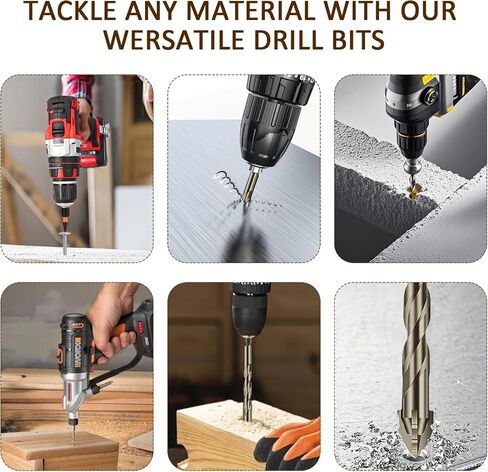Masonry Drill Bit Set 5 Pcs Carbide Drill Bits, Brocas High Strength Suitable for Glass, Tiles, Bricks, Cement Concrete Plastic Wood, Size 0.19in, 0.23in, 0.31in, 0.39in, 0.47in (with Gloves * 2) in Saudi Arabia
